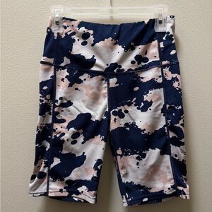 Women's Splatter Print Bike Shorts